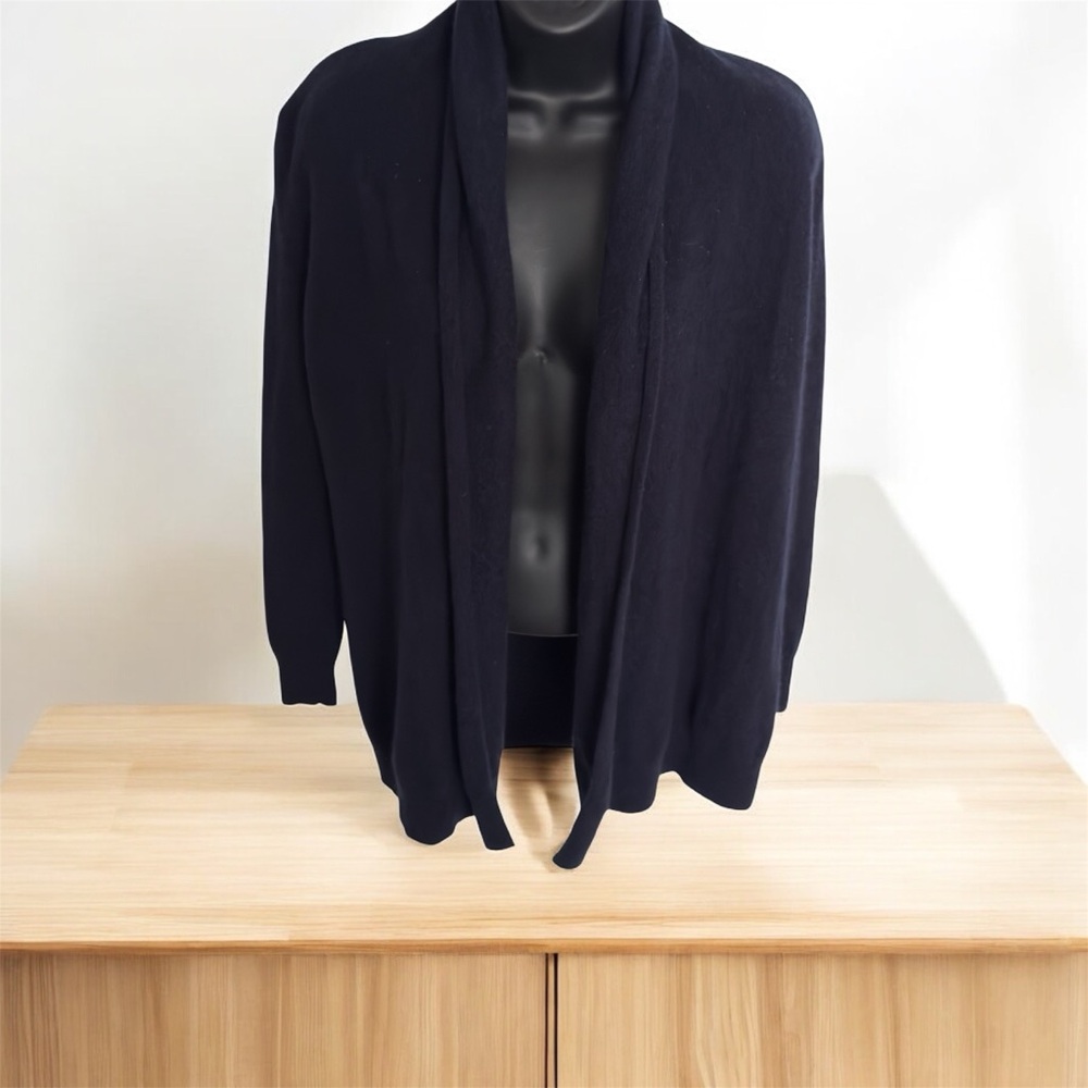 C by Bloomingdale's Women's Blue 100% Cashmere Cardigan Set